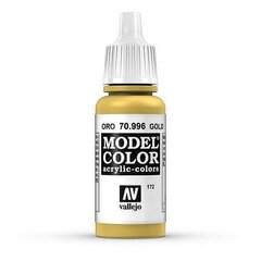 Gold Metallic 17 ml. Model Color 70996 Vallejo hind ja info | Kunstitarbed, voolimise tarvikud | kaup24.ee