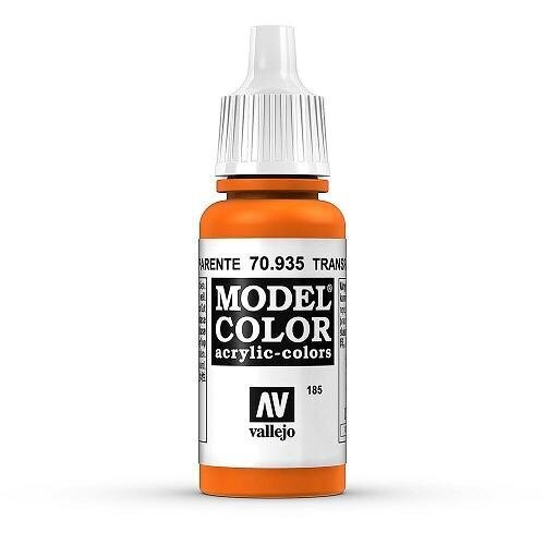 Transparent Orange 17 ml. Model Color 70935 Vallejo hind ja info | Kunstitarbed, voolimise tarvikud | kaup24.ee