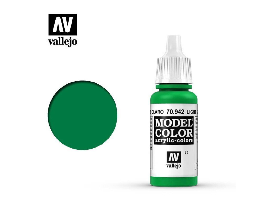 Light Green Matt 17 ml. Model Color Vallejo 70942 hind ja info | Kunstitarbed, voolimise tarvikud | kaup24.ee