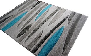 Vaip Fantazija 01 Grey/turquoise, 80x150 cm hind ja info | Vaibad | kaup24.ee