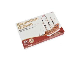 Комплект деревянной модели Amati - Elizabethan Galleon - First Step, 1/135, A600,02 цена и информация | Склеиваемые модели | kaup24.ee
