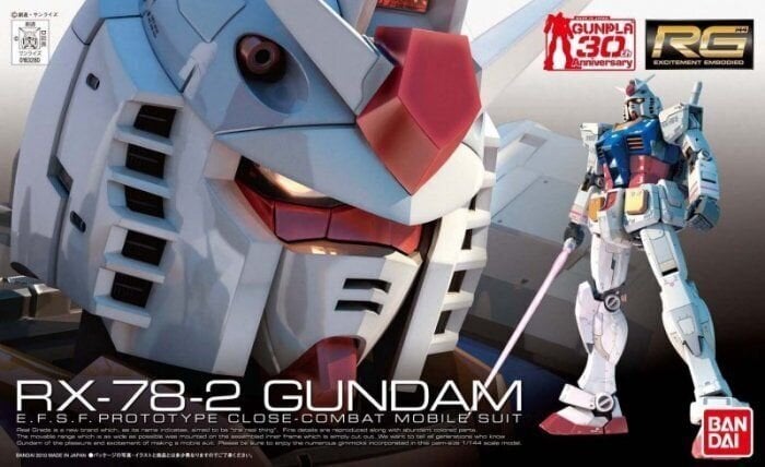 Bandai - RG RX-78-2 Gundam, 1/144, 61594 hind ja info | Klotsid ja konstruktorid | kaup24.ee