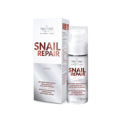 Kontsentraat teolimaga Farmona Snail Repair, 30 ml цена и информация | Сыворотки для лица, масла | kaup24.ee