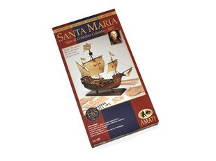 Комплект деревянной модели Amati - Santa Maria Caravel, 1/65, B1409 цена и информация | Склеиваемые модели | kaup24.ee