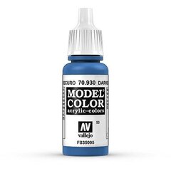Краска акриловая Dark Blue Matt 17 мл Model Color 70930 Vallejo цена и информация | Принадлежности для рисования, лепки | kaup24.ee