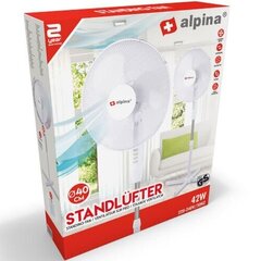 Вентилятор Alpina (2514) 42Вт, 40 см цена и информация | Alpina Сантехника, ремонт, вентиляция | kaup24.ee