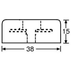 Kummist jalg 38x15mm hind ja info | Muusikariistade tarvikud | kaup24.ee