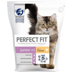 Kuivtoit kassidele PERFECT FIT, Junior, kanalihaga 750g hind ja info | Kuivtoit kassidele | kaup24.ee