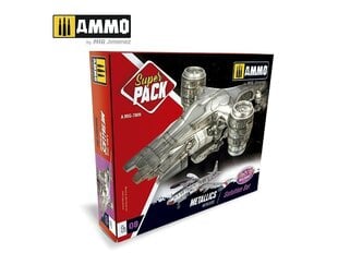 AMMO MIG - SUPER PACK METALLICS. AMIG7809 цена и информация | Принадлежности для рисования, лепки | kaup24.ee