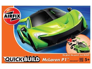 Сборная модель для склеивания Airfix - QUICKBUILD McLaren P1 green, J6021 цена и информация | Конструкторы и кубики | kaup24.ee