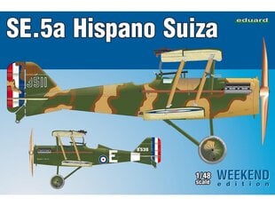 Eduard - SE.5a Hispano Suiza, Weekend Edition, 1/48, 8453 hind ja info | Klotsid ja konstruktorid | kaup24.ee