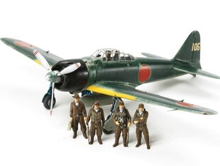 Сборнaя модель для склеивания Tamiya - Mitsubishi A6M3/3a Zero Fighter, 61108 цена и информация | Конструкторы и кубики | kaup24.ee