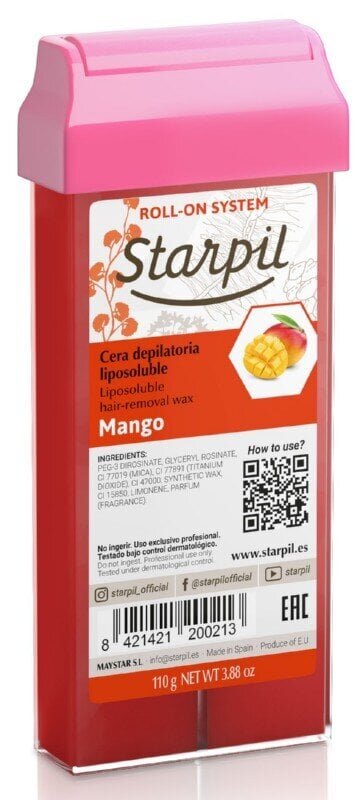 Vaha depilatsiooniks Starpil Body wax epilation Mango, 110 g цена и информация | Depileerimisvahendid | kaup24.ee