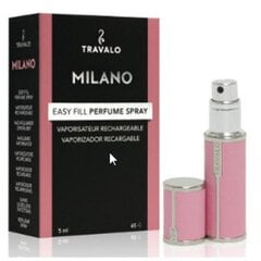 Travalo Milano - korduvtäidetav pudel 5 ml (roosa) hind ja info | Meigikotid, lauapeeglid | kaup24.ee