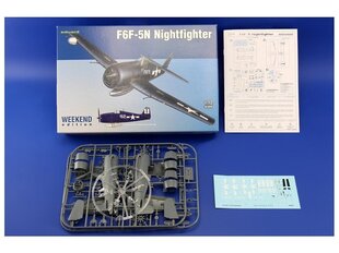 Eduard - F6F-5N Nightfighter, Weekend edition, 1/72, 7434 hind ja info | Klotsid ja konstruktorid | kaup24.ee