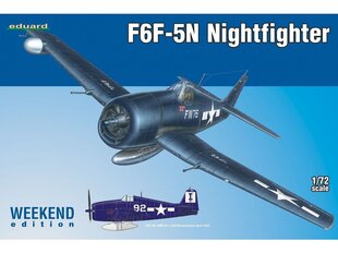 Eduard - F6F-5N Nightfighter, Weekend edition, 1/72, 7434 цена и информация | Конструкторы и кубики | kaup24.ee