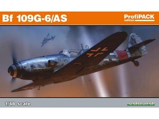 Сборная пластиковая модель Eduard - Bf 109G-6/AS, Profipack, 1/48, 82163 цена и информация | Конструкторы и кубики | kaup24.ee