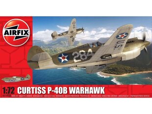 Airfix - Curtiss P-40B Warhawk, 1/72, 1/72, 01003B hind ja info | Klotsid ja konstruktorid | kaup24.ee