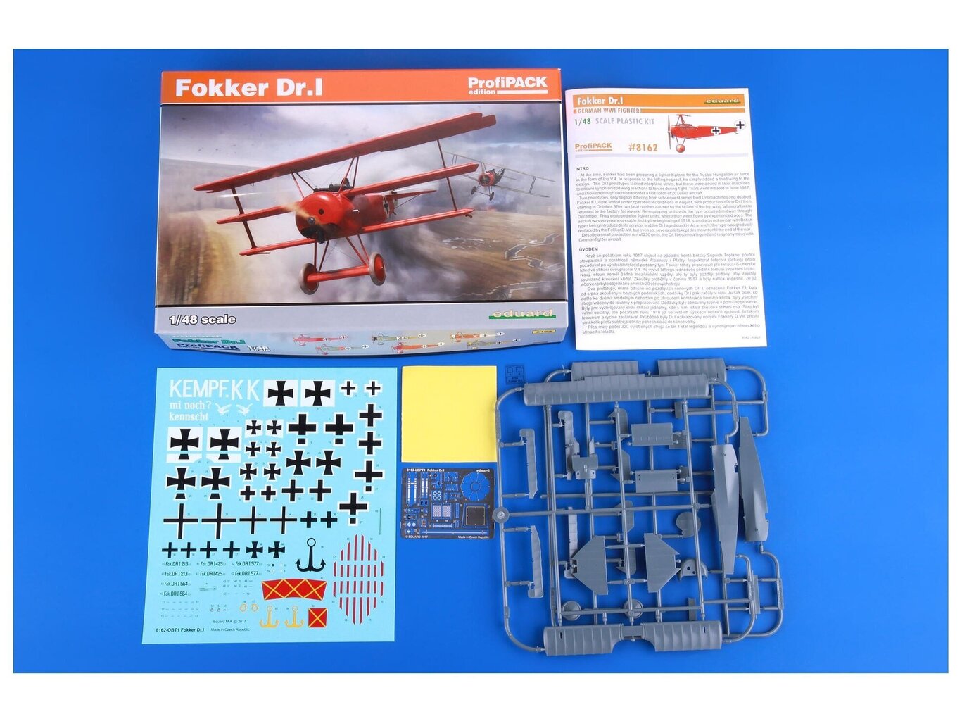 Eduard - Fokker Dr.I, Profipack, 1/48, 8162 hind ja info | Klotsid ja konstruktorid | kaup24.ee