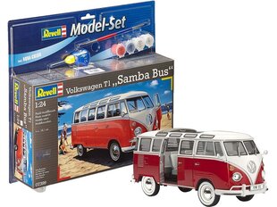 Сборная пластиковая модель Revell - VW T1 Samba Bus Model Set, 1/24, 67399 цена и информация | Конструкторы и кубики | kaup24.ee