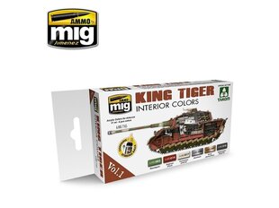 AMMO MIG - KING TIGER INTERIOR COLOR (SPECIAL TAKOM EDITION) VOL.1. AMIG7165 цена и информация | Принадлежности для рисования, лепки | kaup24.ee