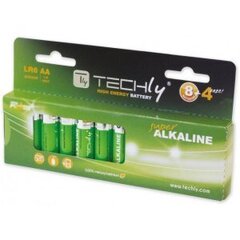 Элементы Techly alkaline LR06 AA 12 шт 306981 цена и информация | Батареи | kaup24.ee