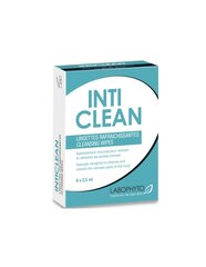 Салфетки для интимного очищения Inticlean Wipes For Intimate Parts 6 шт. цена и информация | Лубриканты | kaup24.ee