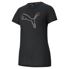 Naiste vabaajasärk Puma Performance Branded SS Tee W - 52029451, must цена и информация | Женские футболки | kaup24.ee