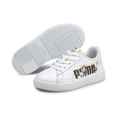 Tüdrukute vabaajajalatsid Puma Peanuts Serve Pro PS Puma White-Puma - 38093701, valge цена и информация | Детская спортивная обувь | kaup24.ee