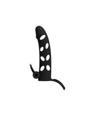 Насадка на пенис Pretty Love Vibrating Silicone Penis Sleeve With Ball Straps, 15.2 см цена и информация | БДСМ и фетиш | kaup24.ee
