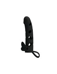 Насадка на пенис Pretty Love Vibrating Silicone Penis Sleeve With Ball Straps, 15.2 см цена и информация | БДСМ и фетиш | kaup24.ee