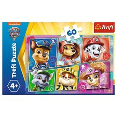 Puslede komplekt Trefl Käpapatrull (Paw Patrol), 60 tk цена и информация | Пазлы | kaup24.ee