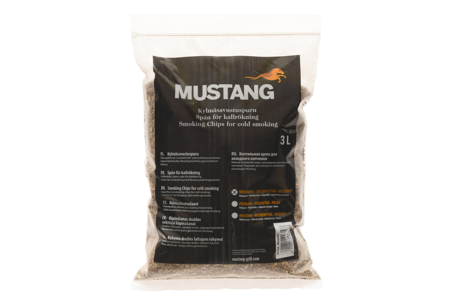 Mustang külmsuitsupuru Mesquite 3L hind ja info | Puusüsi, brikett, süütamisvahendid | kaup24.ee