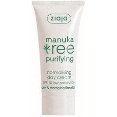 Ziaja Päevakreem SPF 10 normaliseeriv Manuka Tree Purifying цена и информация | Кремы для лица | kaup24.ee