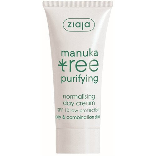 Ziaja Päevakreem SPF 10 normaliseeriv Manuka Tree Purifying hind ja info | Näokreemid | kaup24.ee