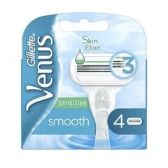 Gillette Varupea Venus Smooth Sensitiv e 4 tk цена и информация | Косметика и средства для бритья | kaup24.ee