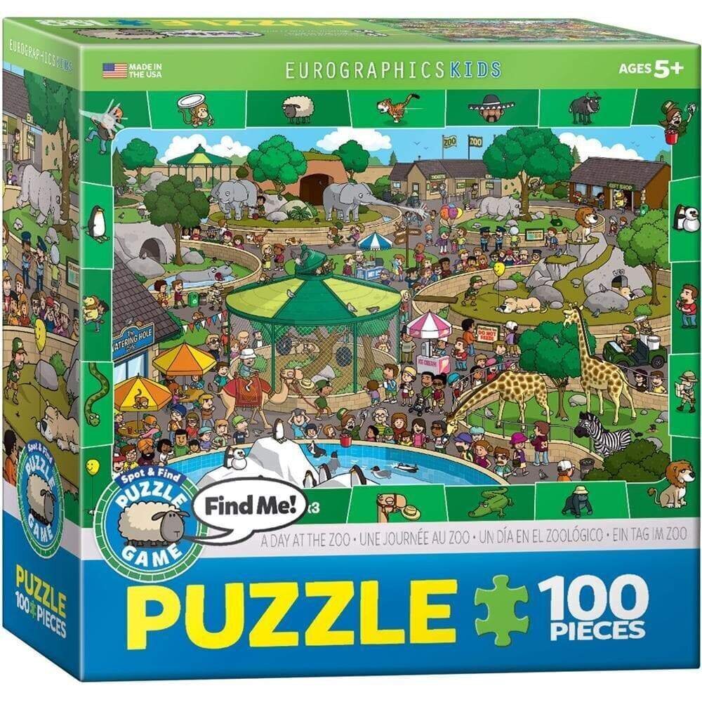 Pusle Eurographics, 6100-0542, A Day at the Zoo, 100 tk цена и информация | Pusled | kaup24.ee