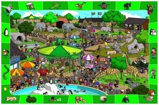 Pusle Eurographics, 6100-0542, A Day at the Zoo, 100 tk цена и информация | Пазлы | kaup24.ee