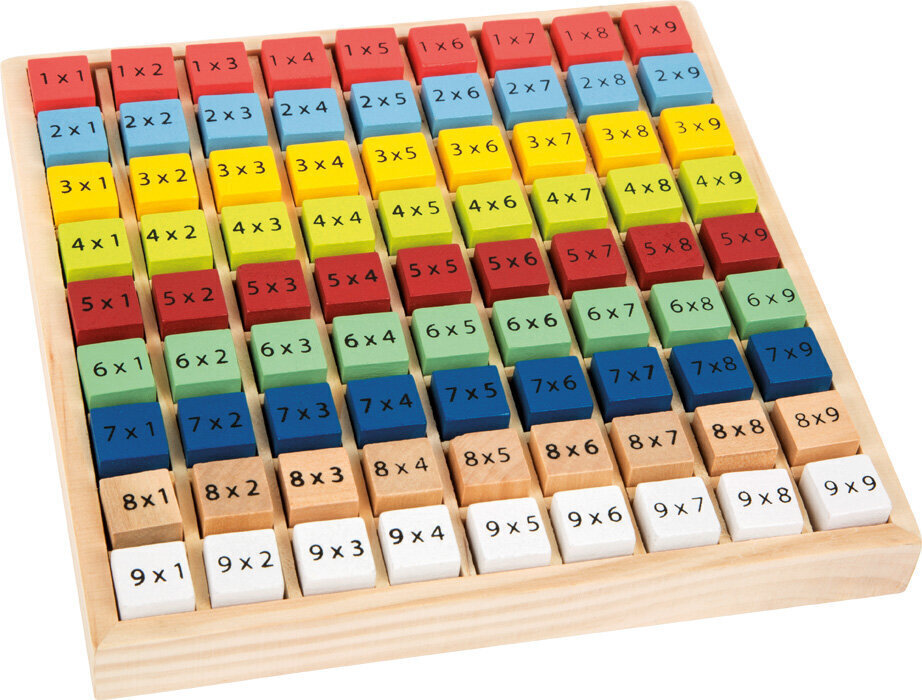 Värviline puidust korrutustabel Small Foot 11163 hind ja info | Arendavad mänguasjad | kaup24.ee