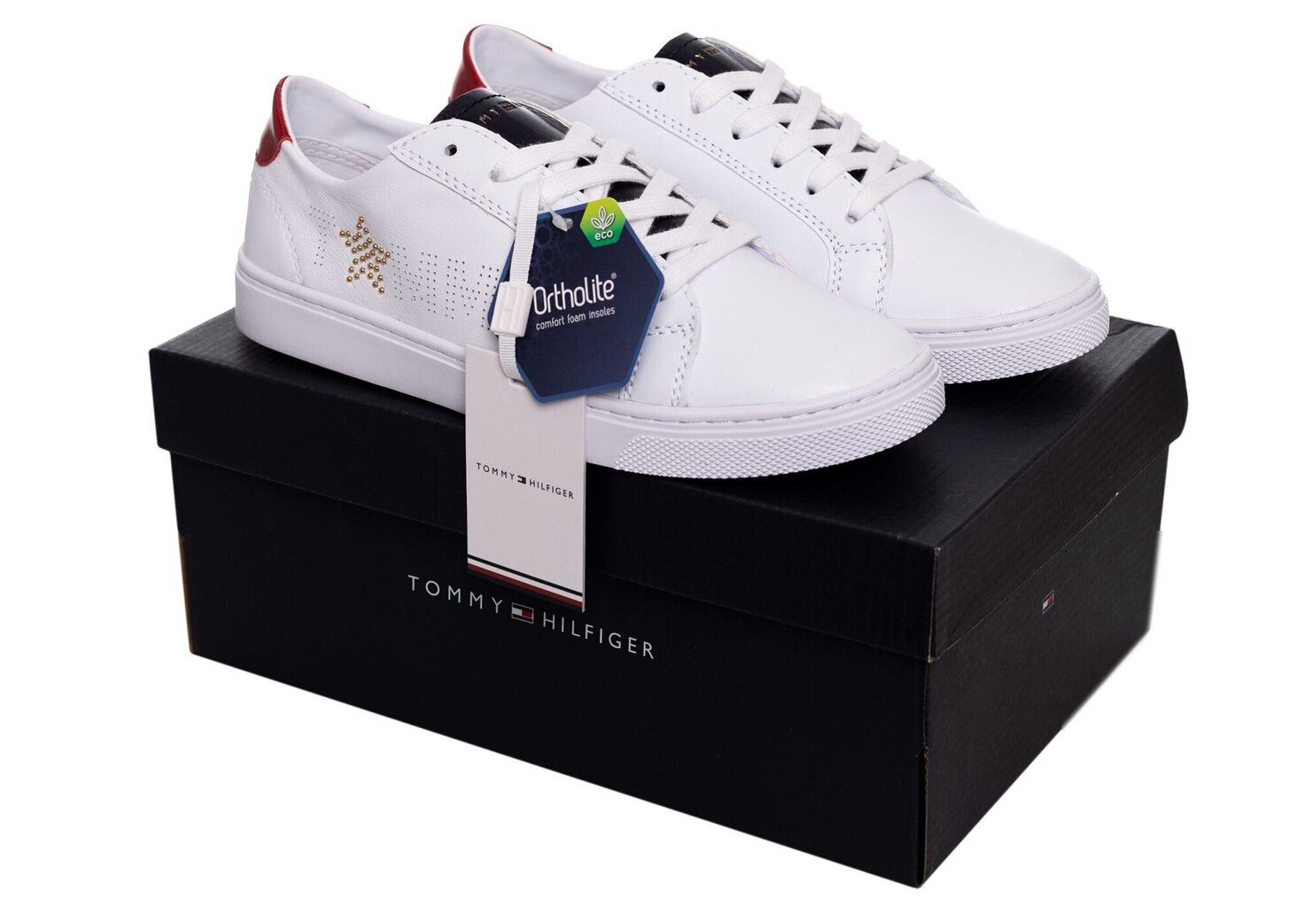 Tommy Hilfiger naiste tossud Tommy Star Metallic White FW0FW02349 020 16 100 hind ja info | Naiste spordi- ja vabaajajalatsid | kaup24.ee