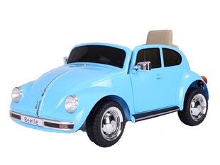 Volkswagen Beetle Classic 12v с музыкальным модулем, синий цена и информация | Электромобили для детей | kaup24.ee