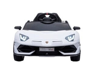 Lamborghini Aventador 12v muusikamooduliga, valge hind ja info | Laste elektriautod | kaup24.ee