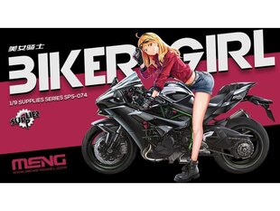 Сборная пластиковая модель Meng Model - Biker Girl, 1/9, SPS-074 цена и информация | Конструкторы и кубики | kaup24.ee