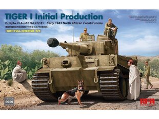 Сборная пластиковая модель Rye Field Model - Tiger I Initial Production Early 1943 North African Front/Tunisia, 1/35, RFM-5050 цена и информация | Конструкторы и кубики | kaup24.ee