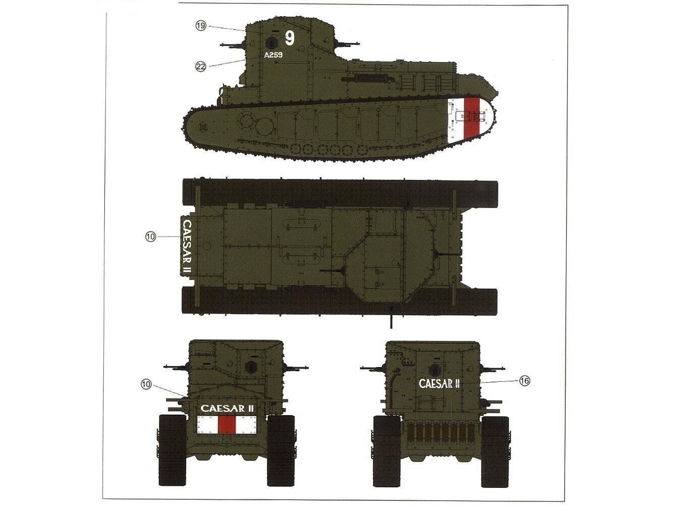 Meng Model - British Medium Tank Mk.A Whippet, 1/35, TS-021 hind ja info | Klotsid ja konstruktorid | kaup24.ee