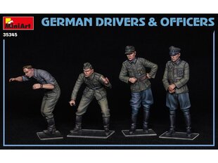 Сборная пластиковая модель Miniart - German Drivers & Officers, 1/35, 35345 цена и информация | Конструкторы и кубики | kaup24.ee