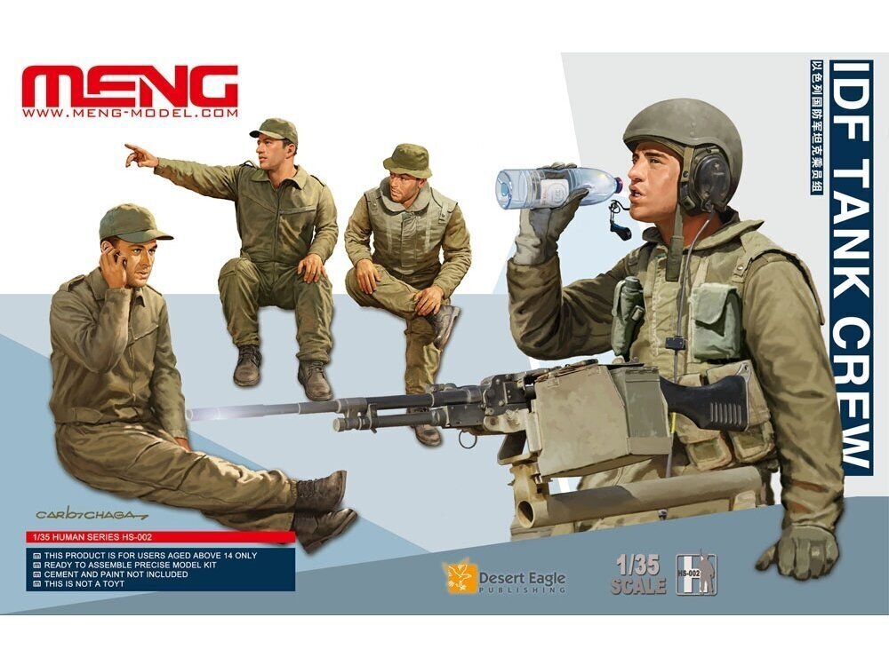 Meng Model - IDF Tank Crew (4 figures), 1/35, HS-002 цена и информация | Klotsid ja konstruktorid | kaup24.ee