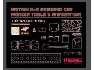 Сборная пластиковая модель Meng Model - British R-R Armour Car Pioneer Tools & Ammunition, 1/35, SPS-067 цена и информация | Конструкторы и кубики | kaup24.ee