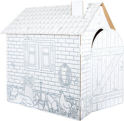 Картонный домик для раскраски Small Foot 10015 цена и информация | Развивающие игрушки | kaup24.ee