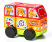 Puidust Buss lemmikloomadega, 7 detaili цена и информация | Imikute mänguasjad | kaup24.ee
